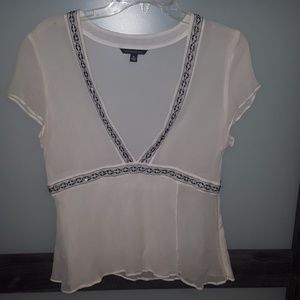 sheer beaded top